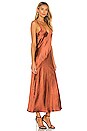 view 2 of 4 Loulou Satin Dress in Brown