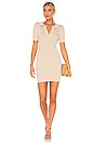 view 1 of 4 Brittany Ribbed Mini Dress in Sand
