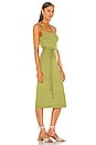 view 3 of 3 Megan Wrap Dress in Chartreuse