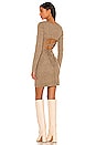 view 1 of 3 Megan Wrap Mini Dress in Mocha