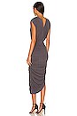 view 3 of 3 Desiree Ruched Midi Dress in Charcoal