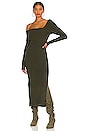 view 1 of 4 Sylvie Midi Sweater Dress in Olive Green