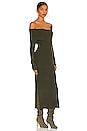 view 2 of 4 Sylvie Midi Sweater Dress in Olive Green