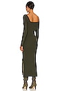 view 3 of 4 Sylvie Midi Sweater Dress in Olive Green
