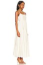 view 2 of 3 Nikki Embroidered Floral Dress in Cream & Sage