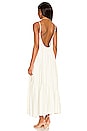view 3 of 3 Nikki Embroidered Floral Dress in Cream & Sage
