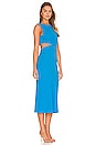 view 2 of 3 Willow Backless Midi Dress in Capri Blue