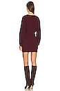 view 3 of 3 Fawna Sweater Dress in Burgundy