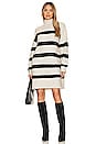 view 1 of 4 Rosie Sweater Dress in Oatmeal & Black