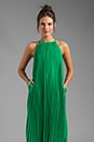 view 1 of 5 Pleated Maxi Dress in India Green