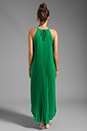 view 4 of 5 Pleated Maxi Dress in India Green