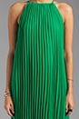 view 5 of 5 Pleated Maxi Dress in India Green