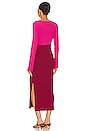view 4 of 4 Frankie Dress in Pink & Burgundy
