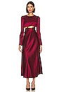 view 1 of 3 Mira Dress in Crimson