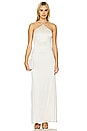 view 1 of 3 Glossy Halter Maxi Dress in Ivory