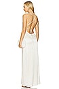 view 3 of 3 Glossy Halter Maxi Dress in Ivory