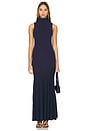 view 1 of 3 ROBE-PULL MAXI PAULINA in Navy