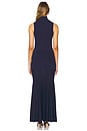 view 3 of 3 MAXIVESTIDO DE PUNTO PAULINA in Navy