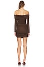 view 3 of 3 Towne Mini Dress in Chocolate