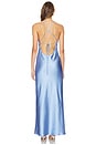 view 3 of 3 VESTIDO GRAMERCY HALTER NECK in Steel Blue