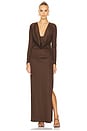 view 1 of 3 Towne Maxi Dress in Chocolate