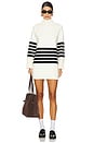 view 1 of 3 Abbey Sweater Dress in Ivory & Black