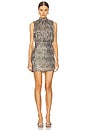 view 1 of 4 Cache Mini Dress in Gunmetal