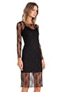 view 2 of 5 VESTIDO MIDI DEPP in Black