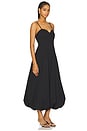 view 2 of 3 VESTIDO COM MISTURA DE TECIDOS LACIE in Black