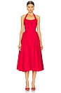 view 1 of 3 Abbott Halter Midi Dress in Red