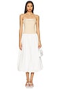 view 1 of 3 Anthia Dress in Beige & White