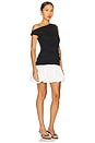 view 2 of 4 Wesley Mix Media Mini Dress in Black & Cream