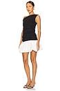 view 3 of 4 Wesley Mix Media Mini Dress in Black & Cream