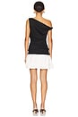 view 4 of 4 Wesley Mix Media Mini Dress in Black & Cream