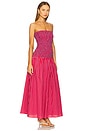 view 2 of 4 Claudine Smocked Dress in Red