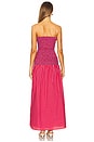 view 3 of 4 Claudine Smocked Dress in Red