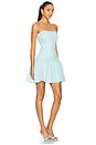 view 2 of 4 Suree Gingham Dress in White & Mint