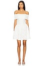 view 1 of 3 Biva Mix-media Mini Dress in White