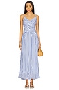 view 1 of 4 Noah Maxi Dress in Blue & White