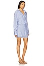 view 2 of 4 VESTIDO LONGO DE MANGA COMPRIDA NOAH in Blue & White