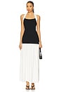 view 1 of 3 Kohl Mix-media Maxi Dress in Black & White