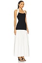 view 2 of 3 Kohl Mix-media Maxi Dress in Black & White