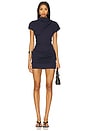 view 1 of 3 Archer Draped Mini Dress in Navy