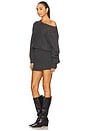 view 3 of 4 Shore Sweater Mini Dress in Charcoal