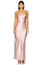 view 1 of 3 Alisa Satin Maxi Dress in Ballet Pink