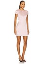 view 2 of 3 Alisa Satin Mini Dress in Ballet Pink