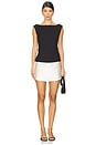 view 1 of 3 Isabeau Mini Dress in Black & Cream
