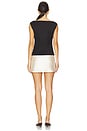 view 3 of 3 Isabeau Mini Dress in Black & Cream