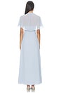 view 3 of 3 Amorette Cape Dress in Powder Blue