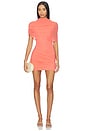 view 1 of 3 Soller Draped Mini Dress in Coral